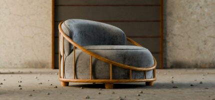 Contemporary Curved Armchair — Contemporary hotel furniture by Otelia