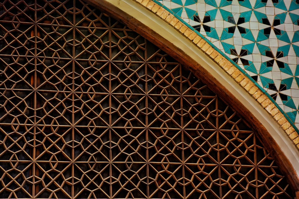 Brown and white wooden frame
