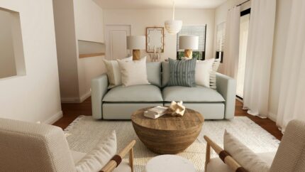 Linen Slipcovered Sofa — Summer Beach hotel furniture by Otelia