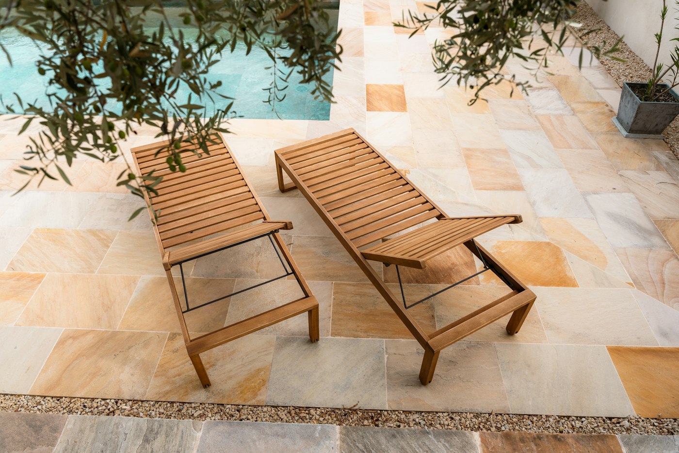 Teak Sun Lounger — Summer Beach hotel furniture by Otelia